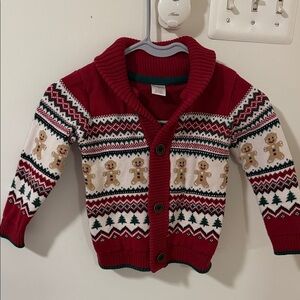 Gymboree Red Gingerbread Cardigan